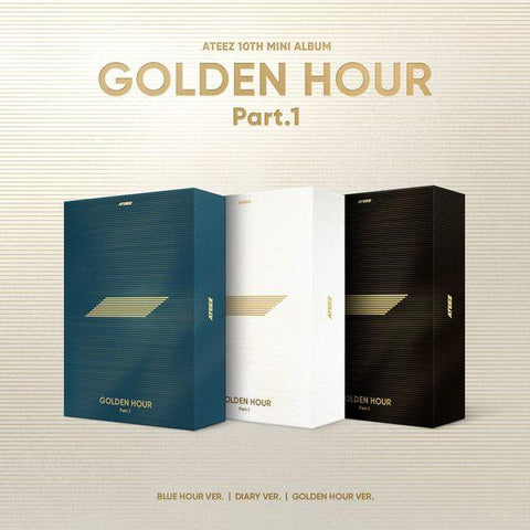 ATEEZ 10th Mini Album - GOLDEN HOUR : Part.1 + POB APPLEMUSIC - Pig Rabbit Shop Kpop store Spain