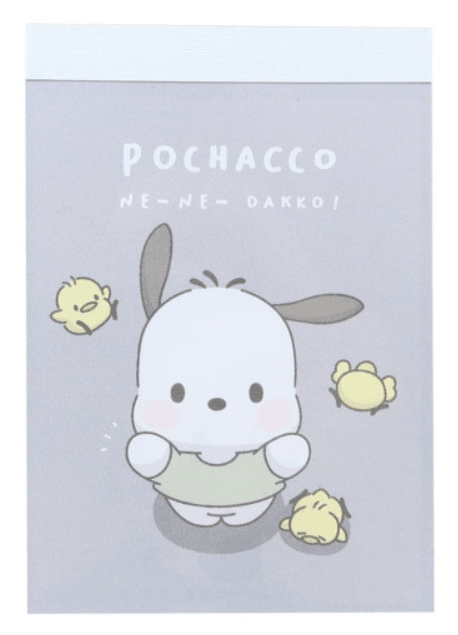Japan Sanrio Mini Notepad - Pochacco - Pig Rabbit Shop Kpop store Spain