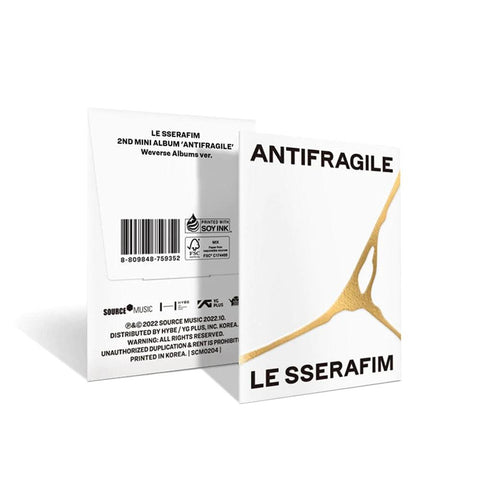 LE SSERAFIM 2nd Mini Album - ANTIFRAGILE (Weverse Albums Ver.) - Pig Rabbit Shop Kpop store Spain