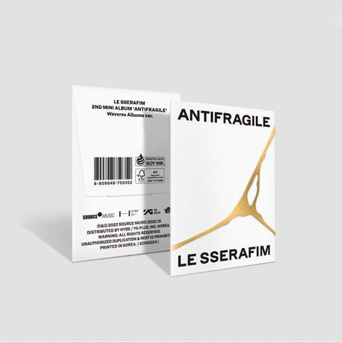LE SSERAFIM 2nd Mini Album - ANTIFRAGILE (Weverse Albums Ver.) - Pig Rabbit Shop Kpop store Spain