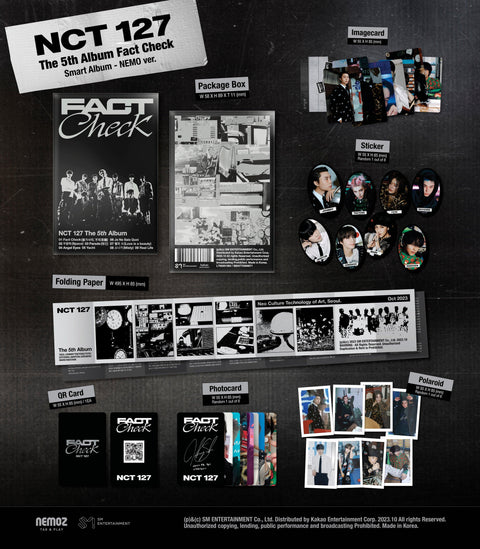 NCT 127 The 5th Album - Fact Check (QR Ver.) - Pig Rabbit Shop Kpop store Spain
