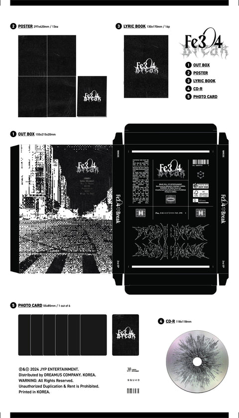 NMIXX 2nd EP Album - Fe3O4: BREAK (Poster Ver.) - Pig Rabbit Shop Kpop store Spain