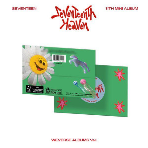 SEVENTEEN 11th Mini Album - SEVENTEENTH HEAVEN (Weverse Albums ver.) - Pig Rabbit Shop Kpop store Spain