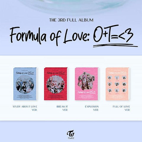 Twice full album vol.3 - Formula of love: O+T=<3 - Pig Rabbit Shop Kpop store Spain