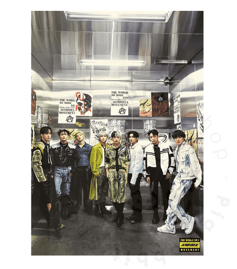 ATEEZ - THE WORLD EP.1 : MOVEMENT [ diary ] poster - Pig Rabbit Shop Kpop store Spain