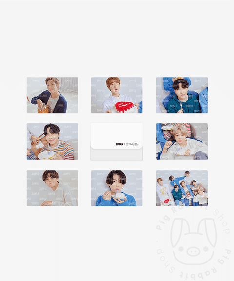 BTS - Mini photocard set [ YET TO COME IN BUSAN ] - Pig Rabbit Shop Kpop store Spain