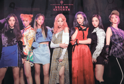 Dreamcatcher - Alone in the city [ a ] poster - Pig Rabbit Shop Kpop store Spain
