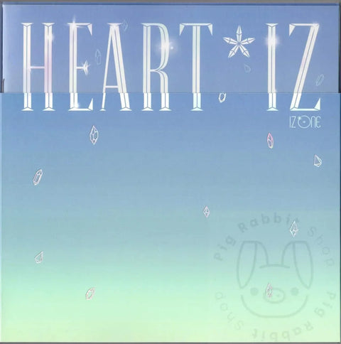 Álbum K-Pop IZ*ONE Heart*IZ Vol. 2 edición original portada azul y verde