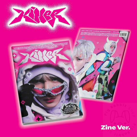 Key The 2nd Album Repackage - Killer (Zine Ver.) - Pig Rabbit Shop Kpop store Spain