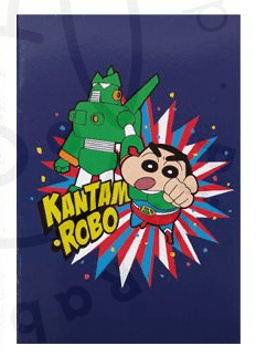 Libreta Shin Chan Kantam . Robo (a rayas) - 128x186x3(mm) - Pig Rabbit Shop Kpop store Spain