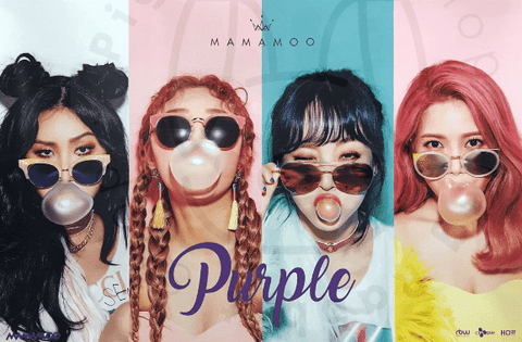 MAMAMOO Mini Album Vol. 5 - PURPLE [ a ] poster - Pig Rabbit Shop Kpop store Spain