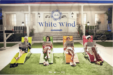 MAMAMOO Mini Album Vol. 9 - WHITE WIND [ a ] poster - Pig Rabbit Shop Kpop store Spain