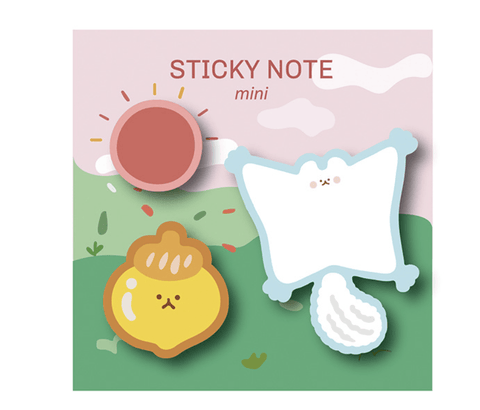 MINI STICKY NOTE FLY! SQUIRREL - Pig Rabbit Shop Kpop store Spain
