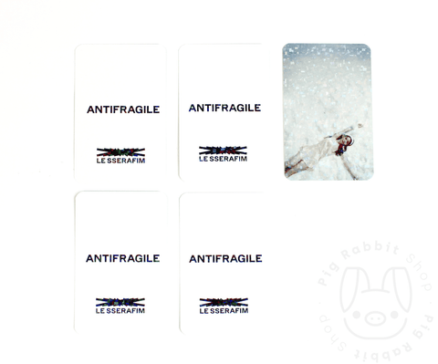 OFFICIAL PHOTOCARD LE SSERAFIM 2nd Mini Album – ANTIFRAGILE [POB MUSIC KOREA] - Pig Rabbit Shop Kpop store Spain
