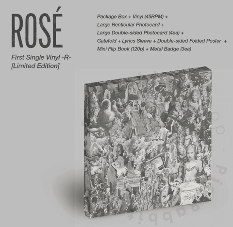 Rosé First Single Vinyl LP -R- (Limited Edition) - Pig Rabbit Shop Kpop store Spain
