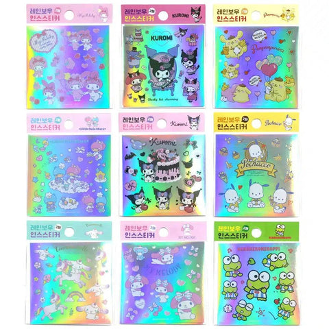 Sanrio Characters Deco Stickers Sheets : Rainbow - Pig Rabbit Shop Kpop store Spain