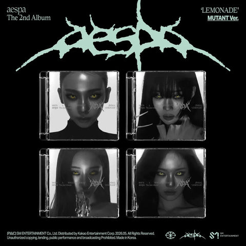 aespa LEMONADE 2nd álbum MUTANT Ver. — portadas jewel case, reserva disponible en Pig Rabbit Shop