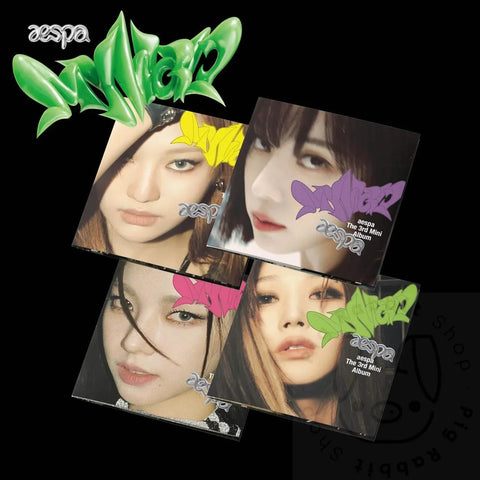 Álbum aespa MY WORLD, cuatro versiones de portada, en Pig Rabbit Shop