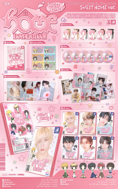 BOYNEXTDOOR 1st Studio Album HOME (Sweet Home ver.) en Pig Rabbit Shop