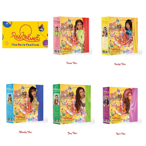 Álbumes Red Velvet The ReVe Festival, versiones de las integrantes, merchandising K-Pop coleccionable
