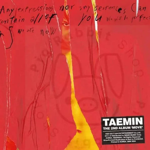 Album en solitario de Taemin (SHINee), MOVE, disponible en Pig Rabbit Shop