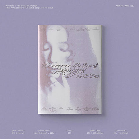 TAEYEON 6TH MINI ALBUM - PANORAMA : THE BEST OF TAEYEON  (ARCHIVE BOOK VER)