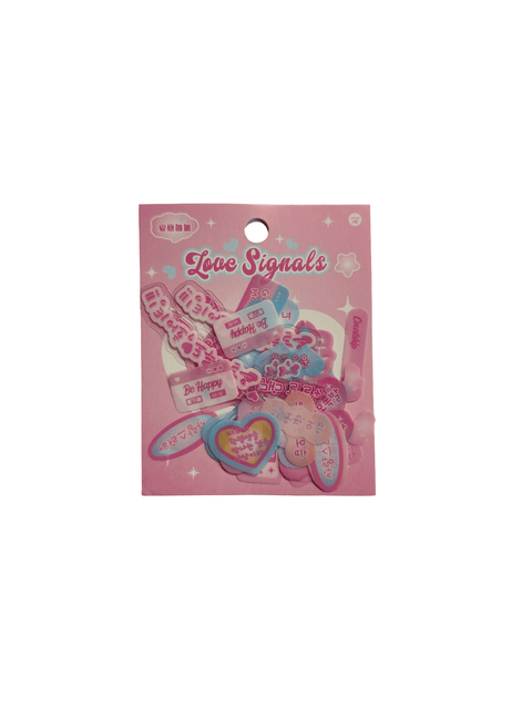 Sticker Love Signal (20 pieces) - Pig Rabbit Shop Kpop store Spain