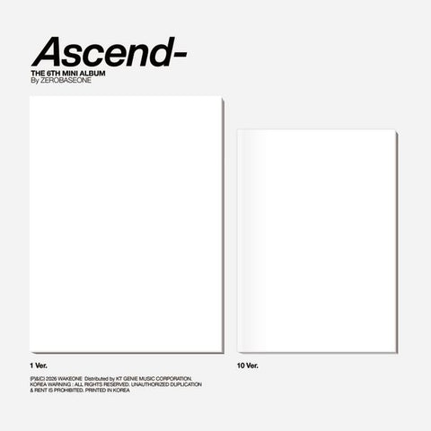 ZEROBASEONE The 6th Mini Album - Ascend [Photobook Ver.] + Apple Music Gift