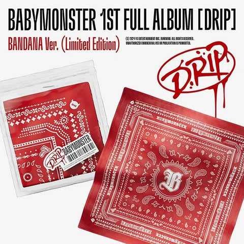 BABYMONSTER 1st FULL Album - DRIP (BANDANA Ver.) (Limited Edition)