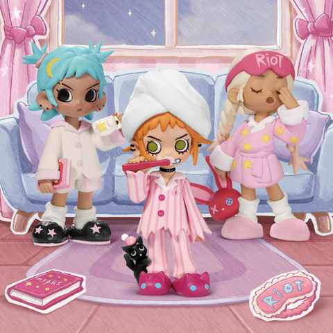POP MART Lil Peach Riot Sleepover Series Figures