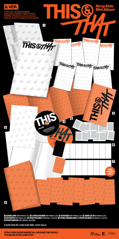 [PREORDER] Stray Kids 10th Mini Album - THIS & THAT (& Ver.) + APPLE MUSIC GIFT