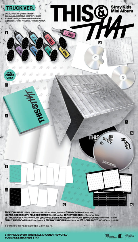 [PREORDER] Stray Kids 10th Mini Album - THIS & THAT (TRUCK Ver.) (Limited Edition) + APPLE MUSIC GIFT