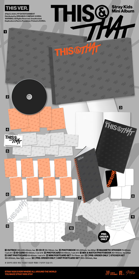 [PREORDER] Stray Kids 10th Mini Album - THIS & THAT + APPLE MUSIC GIFT