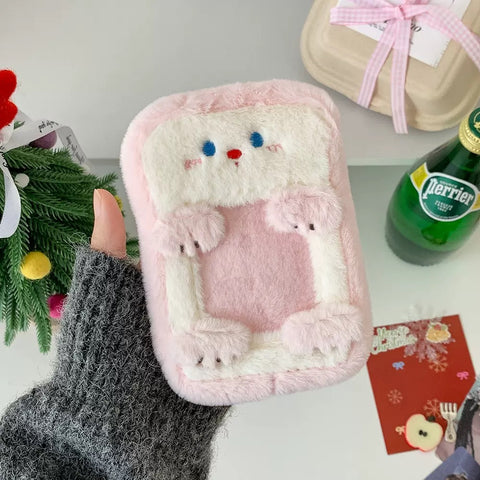 accesorio K-pop – HOLDER FLUFFY ANIMALS (8) | Pig Rabbit Shop