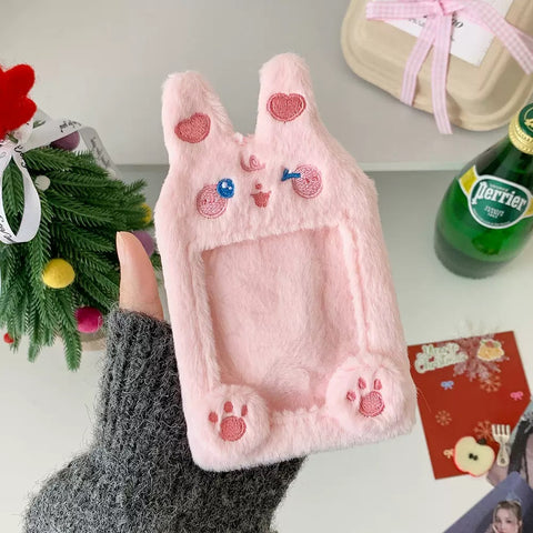 accesorio K-pop – HOLDER FLUFFY ANIMALS (7) | Pig Rabbit Shop