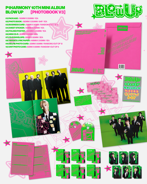 [PREORDER] P1Harmony 10th Mini Album - BLOW UP (Photobook Ver.) + APPLE MUSIC GIFT