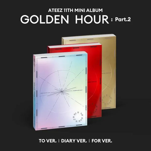 ATEEZ 11th Mini Album - GOLDEN HOUR : Part.2 + MAKESTAR PHOTOCARD