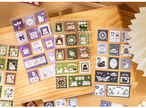 STICKER STAMP CAT