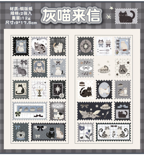 STICKER STAMP CAT