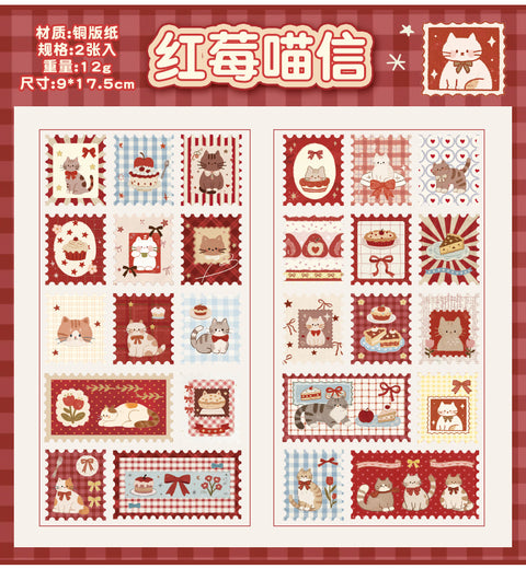 STICKER STAMP CAT