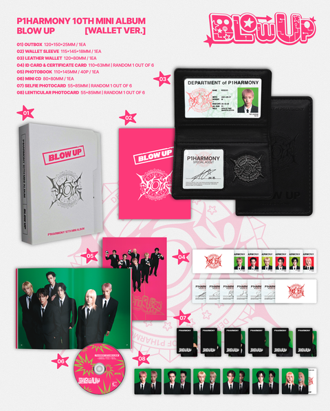 [PREORDER] P1Harmony 10th Mini Album - BLOW UP (Wallet Ver.)