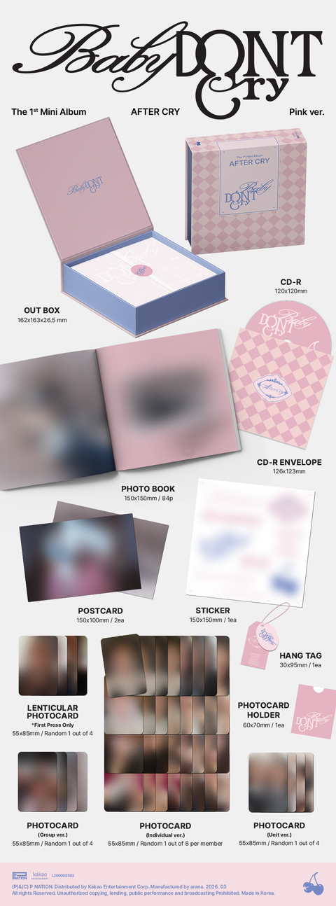 [MAKESTAR Pre-order Release Party] Baby DONT Cry The 1st Mini Album [AFTER CRY]