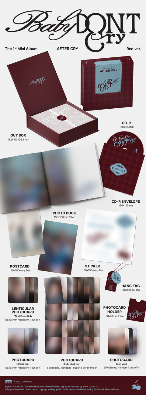 [MAKESTAR Pre-order Release Party] Baby DONT Cry The 1st Mini Album [AFTER CRY]