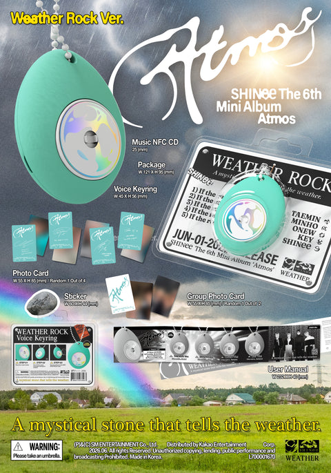 [RESERVA] SHINee 6th Mini Album - Atmos (Weather Rock Ver.)