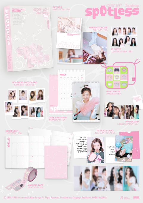 [PREORDER]  TWICE - 2027 Season's Greetings (Spotless) + Apple Music Gift