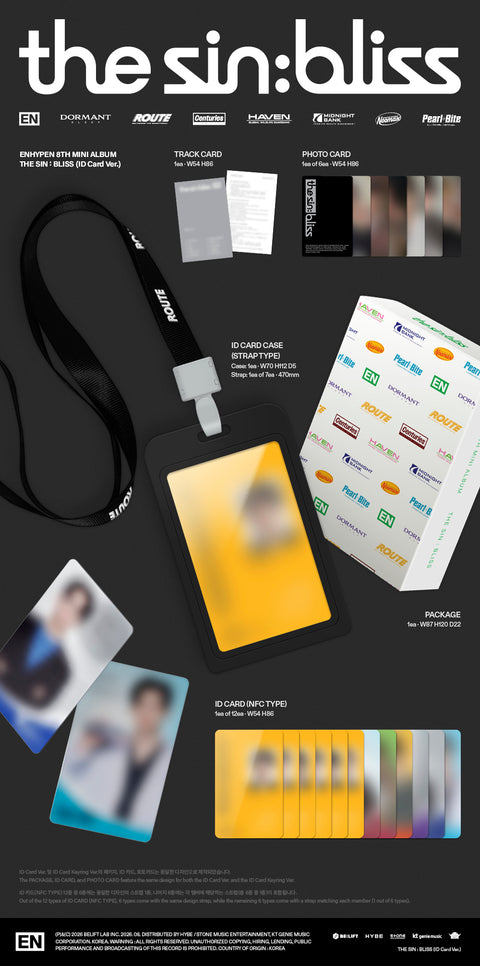 [PREORDER] ENHYPEN - THE SIN : BLISS (ID Card Ver.) (Random Ver.)