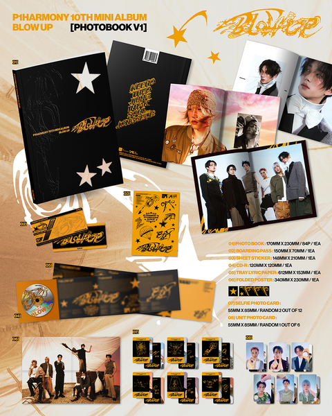 [PREORDER] P1Harmony 10th Mini Album - BLOW UP (Photobook Ver.) + APPLE MUSIC GIFT