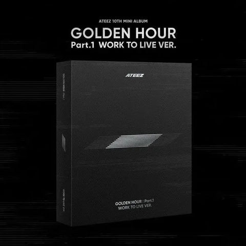 ATEEZ 10th Mini Album - GOLDEN HOUR : Part.1 ‘WORK TO LIVE VER.’ - Pig Rabbit Shop Kpop store Spain