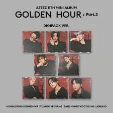 ATEEZ 11th Mini Album - GOLDEN HOUR : Part.2 (Digipack Ver.) - Pig Rabbit Shop Kpop store Spain