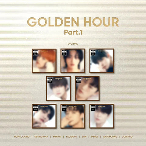 ATEEZ - GOLDEN HOUR : PART 1 (DIGIPAK VER.) hello82 POP-UP Exclusive - Pig Rabbit Shop Kpop store Spain